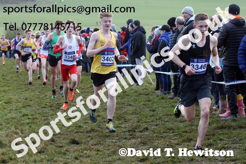 Mens under-17s 2019 British Athletics Inter Counties Cross Country, Prestwood Hall, Loughborough. Photo:  David T. Hewitson/Sports for All Pics